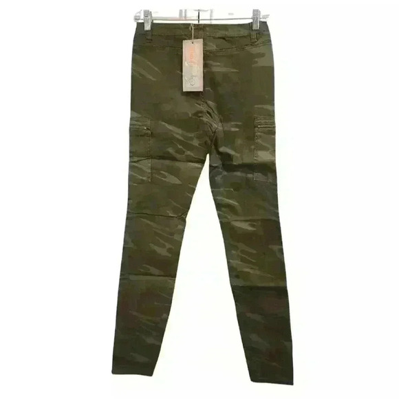 Spoon Jeans Camo Camoflauge Ankle Zip Five-Pocket Style Pants Jeans - Picture 2 of 10